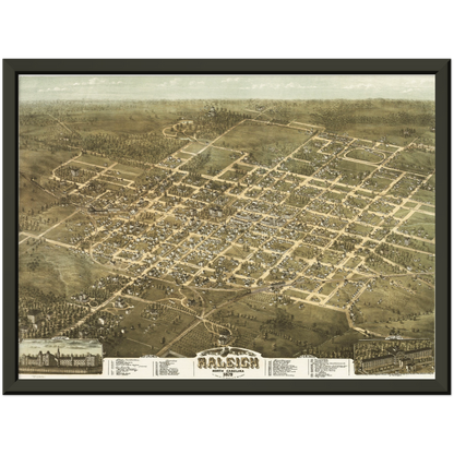 Historical city map  Test product horizontal 3 sizes