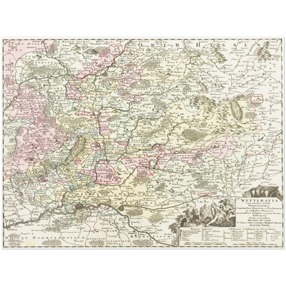 Historical city map  Test product horizontal 3 sizes