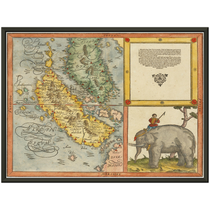 Historical city map  Test product horizontal 3 sizes