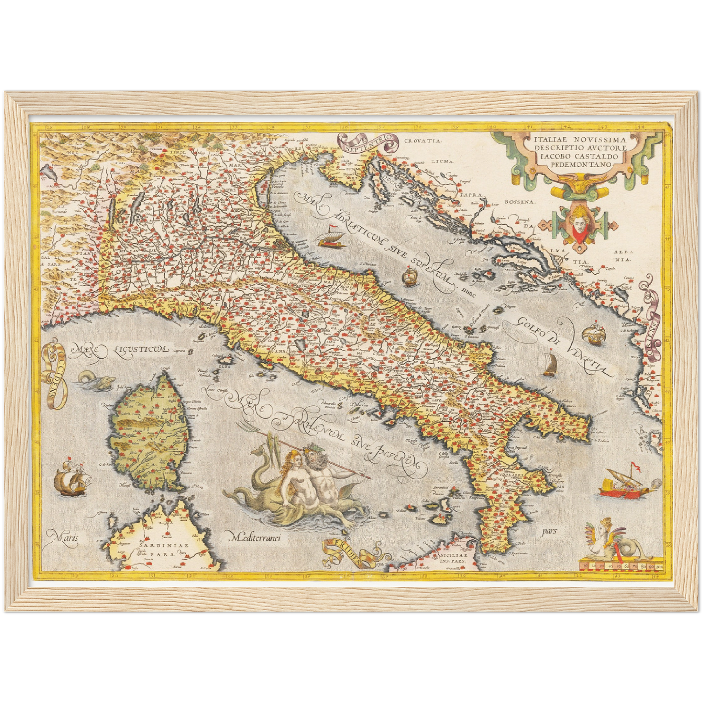 Historical city map  Test product horizontal 3 sizes