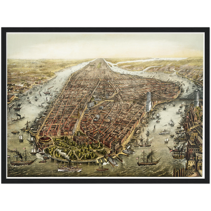 Historical city map  Test product horizontal 3 sizes