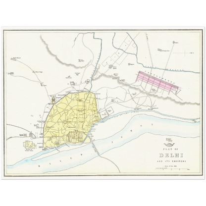Historical city map  Test product horizontal 3 sizes