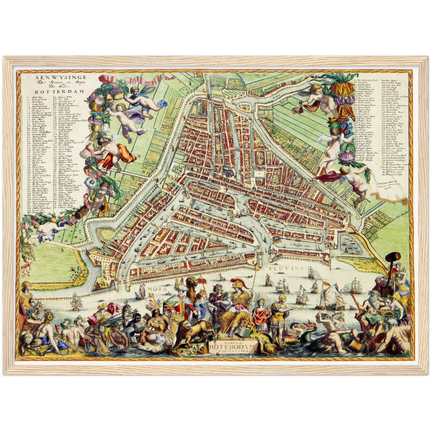 Historical city map  Test product horizontal 3 sizes
