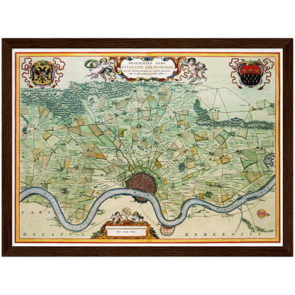 Historical city map  Test product horizontal 3 sizes