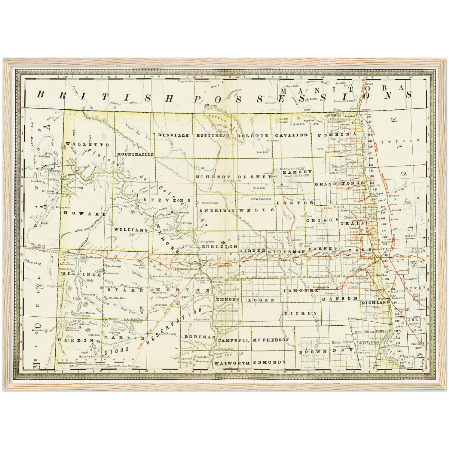 Historical city map  Test product horizontal 3 sizes