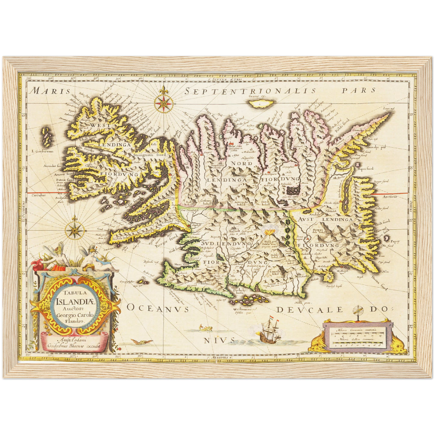 Historical city map  Test product horizontal 3 sizes