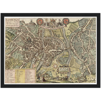 Historical city map  Test product horizontal 3 sizes