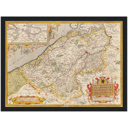 Historical city map  Test product horizontal 3 sizes