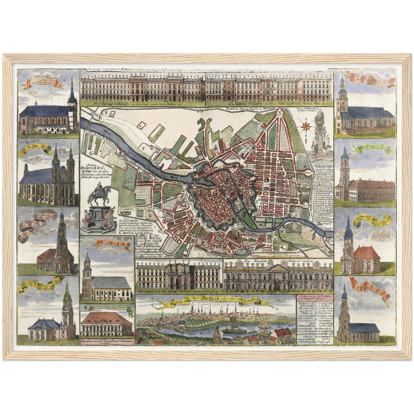Historical city map  Test product horizontal 3 sizes