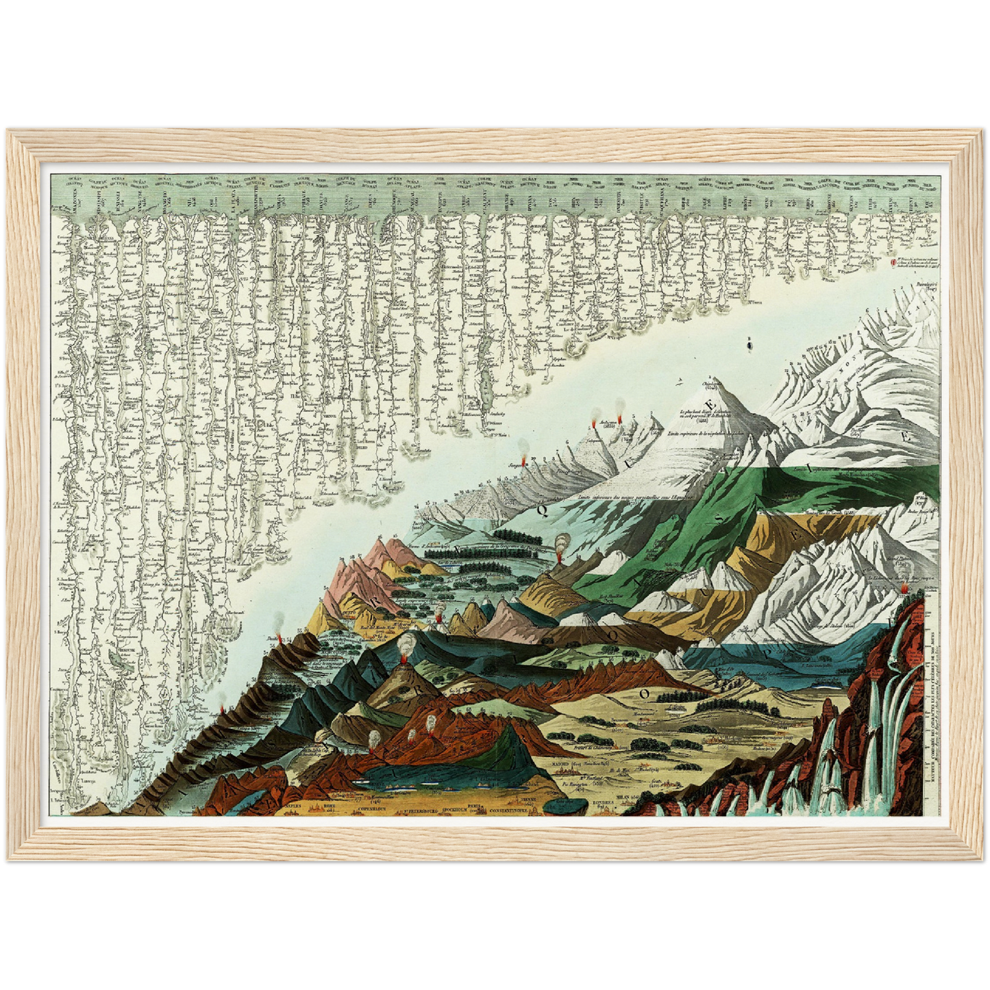 Historical city map  Test product horizontal 3 sizes