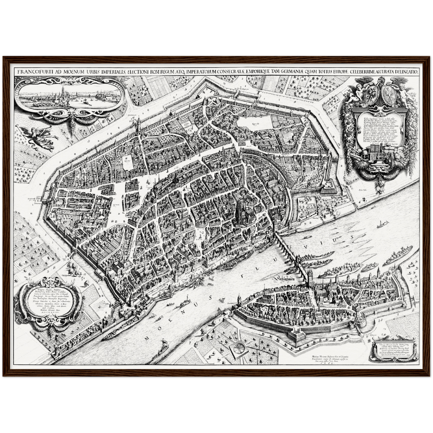 Historical city map  Test product horizontal 3 sizes