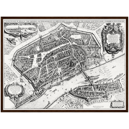 Historical city map  Test product horizontal 3 sizes