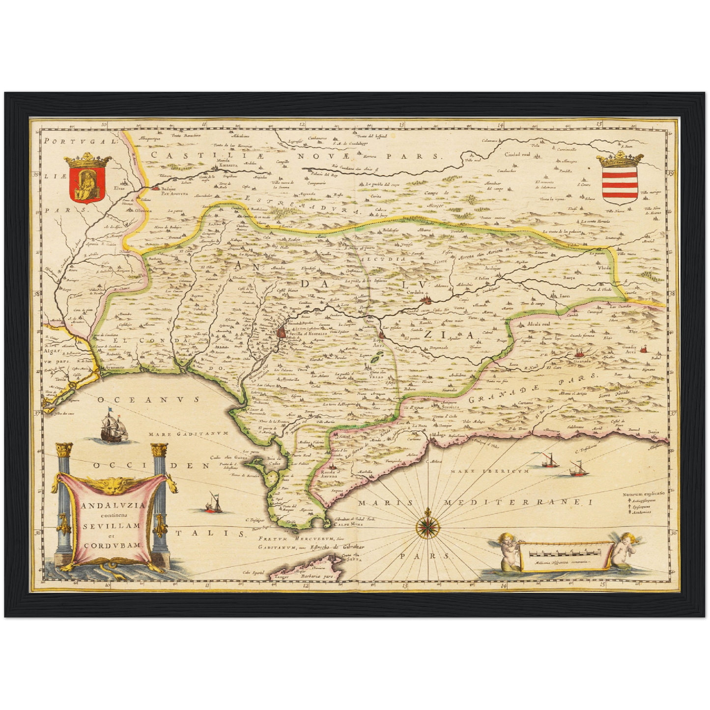 Historical city map  Test product horizontal 3 sizes