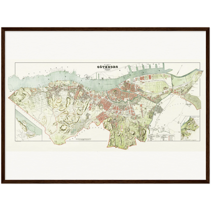 Historical city map  Test product horizontal 3 sizes