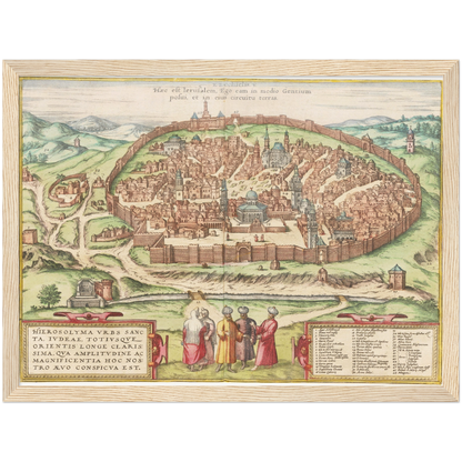 Historical city map  Test product horizontal 3 sizes