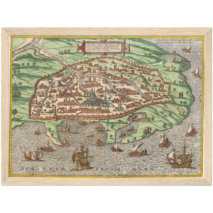 Historical city map  Test product horizontal 3 sizes