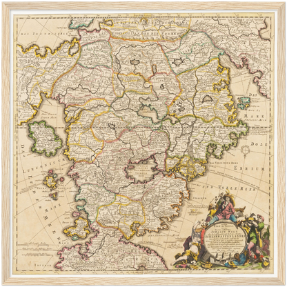 Historical city map  Test product horizontal 3 sizes