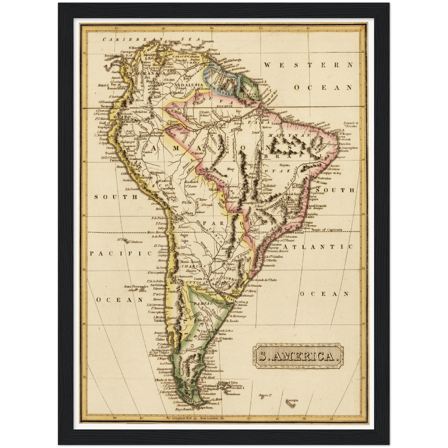 Historical city map  Test product horizontal 3 sizes