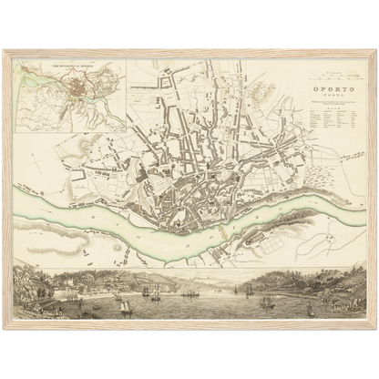Historical city map  Test product horizontal 3 sizes