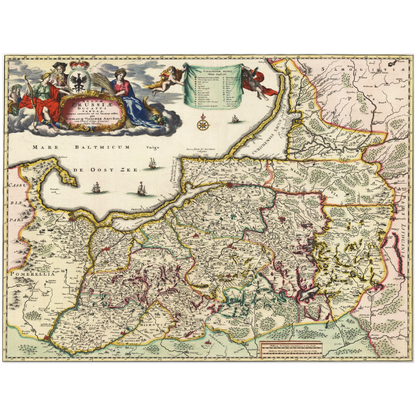 Historical city map  Test product horizontal 3 sizes