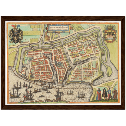 Historical city map  Test product horizontal 3 sizes
