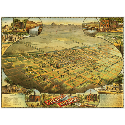 Historical city map  Test product horizontal 3 sizes