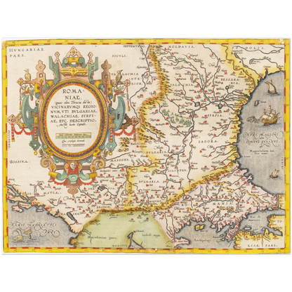 Historical city map  Test product horizontal 3 sizes