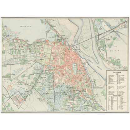 Historical city map  Test product horizontal 3 sizes