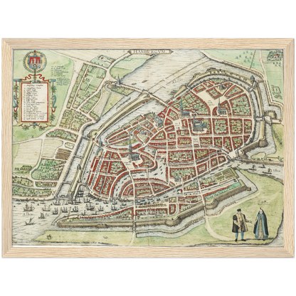 Historical city map  Test product horizontal 3 sizes