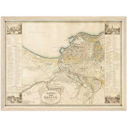 Historischer Stadtplan Odessa um 1864