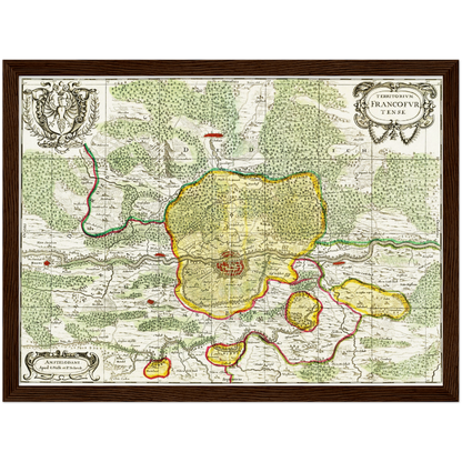 Historical city map  Test product horizontal 3 sizes