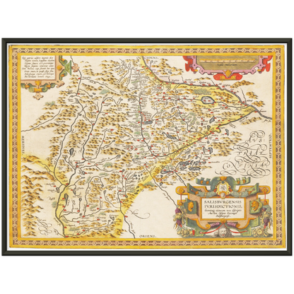 Historical city map  Test product horizontal 3 sizes