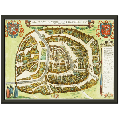 Historical city map  Test product horizontal 3 sizes