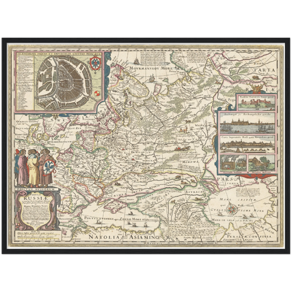 Historical city map  Test product horizontal 3 sizes