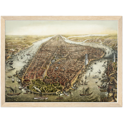 Historical city map  Test product horizontal 3 sizes