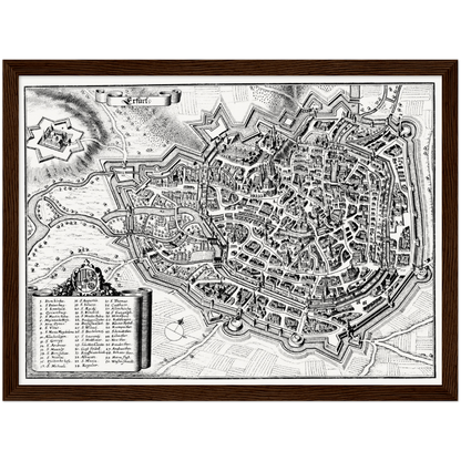 Historical city map  Test product horizontal 3 sizes