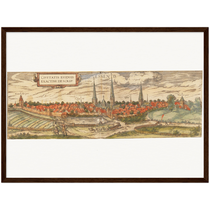Historical city map  Test product horizontal 3 sizes