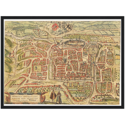 Historical city map  Test product horizontal 3 sizes