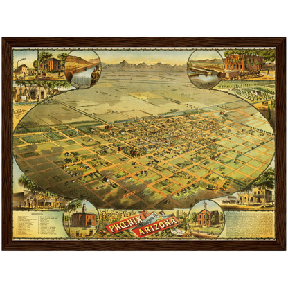 Historical city map  Test product horizontal 3 sizes