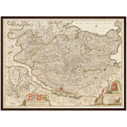 Historical city map  Test product horizontal 3 sizes