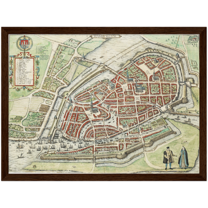Historical city map  Test product horizontal 3 sizes