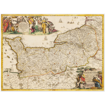 Historical city map  Test product horizontal 3 sizes