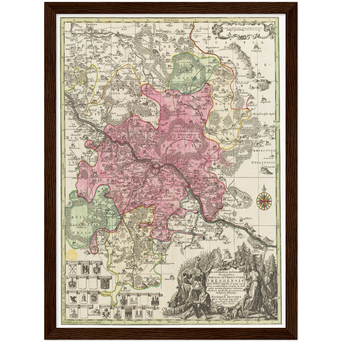 Historical city map  Test product horizontal 3 sizes