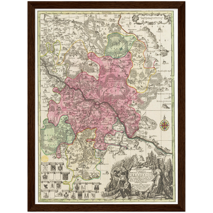 Historical city map  Test product horizontal 3 sizes