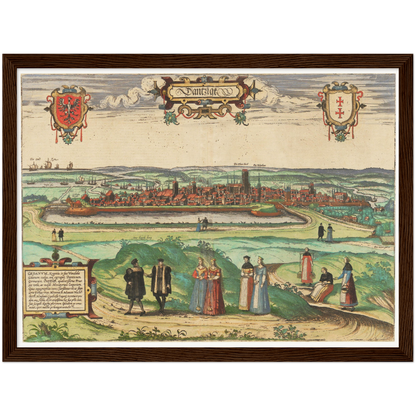 Historical city map  Test product horizontal 3 sizes