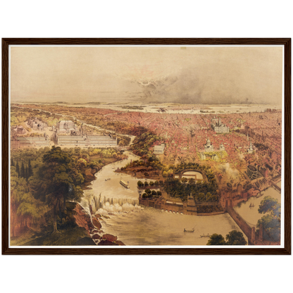 Historical city map  Test product horizontal 3 sizes