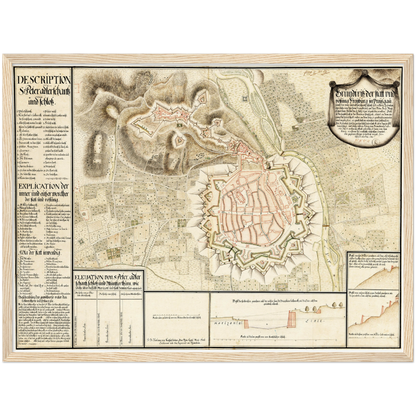 Historical city map  Test product horizontal 3 sizes