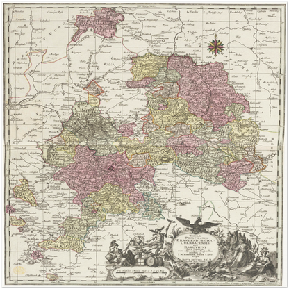 Historical city map  Test product horizontal 3 sizes