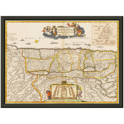 Historical city map  Test product horizontal 3 sizes