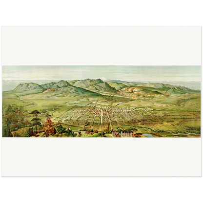 Historical city map  Test product horizontal 3 sizes